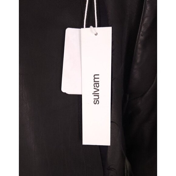 Sulvam Scars Horce Leather Trousers Japan 3 S Black Horse - Picture 7 of 16